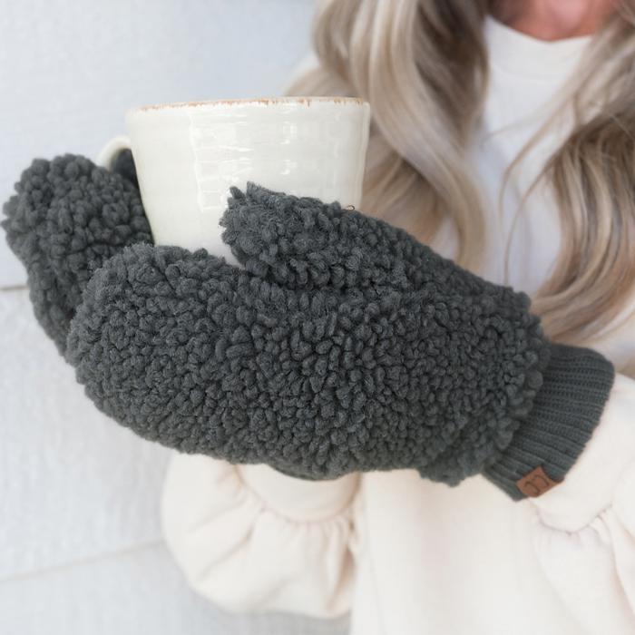 C.C® Soft Sherpa Accessible Mittens