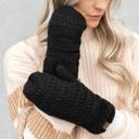 Navy - ADULT (10" TOTAL) C.C® Mittens Sherpa Lined Accessories, Adult and Junior