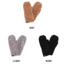 Light Grey C.C® Oh So Soft Boucle Mittens
