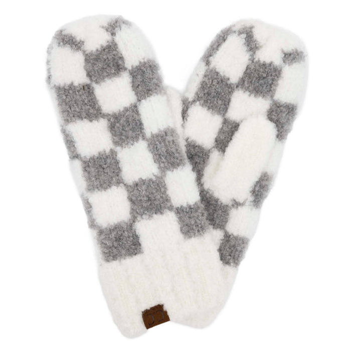 C.C® Checkered Boucle Oh-So-Soft Mittens