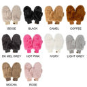 Hot Pink CC Plush Touchscreen Accessible Mittens