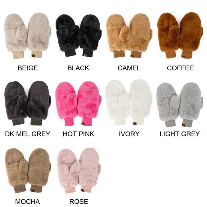 CC Plush Touchscreen Accessible Mittens