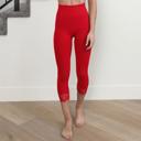  Zenana Capri Lace Accented Leggings