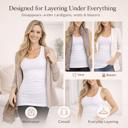 Seamless Extra Long Layering Racerback Tank