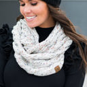 Natural Grey Confetti CC Confetti Scarf