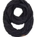 Metallic Black CC Popular Scarf | Adult and Kid Sizes