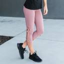  Ultra Soft Lace Up Crop Leggings