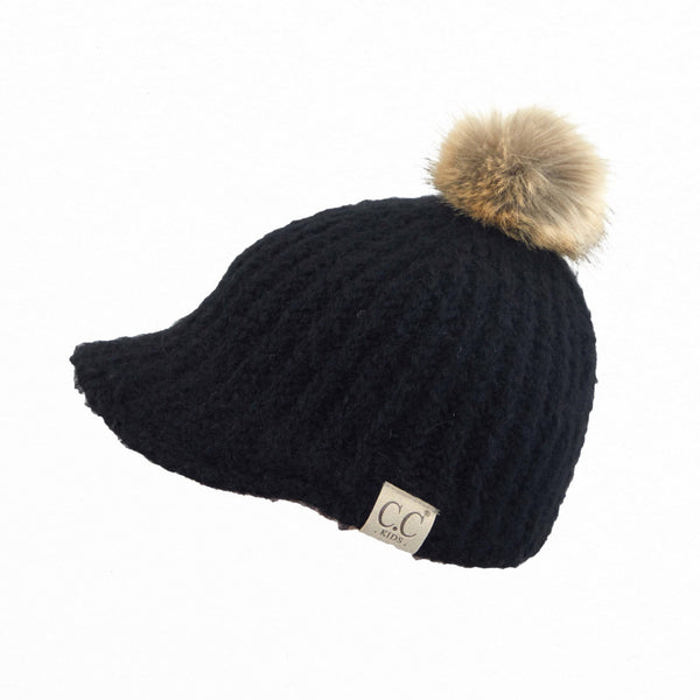 CC Knitted Ball Cap Beanie