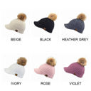 Rose CC Knitted Ball Cap Beanie