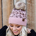 Black CC Beanie Trending Leopard