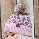 Black CC Beanie Trending Leopard