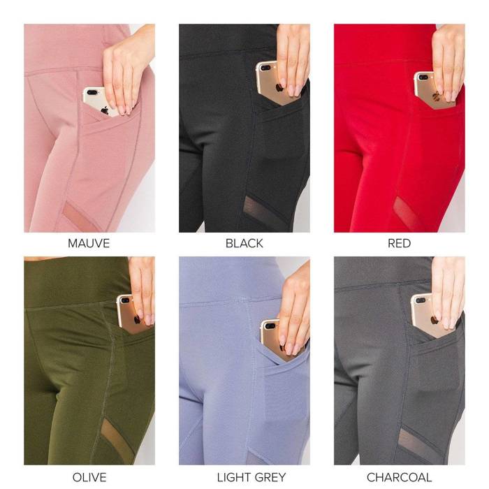 Tummy Control Leggings Cell Phone Pocket