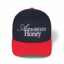 TCM0019-Red/Navy American Honey Classic Americana Trucker Caps