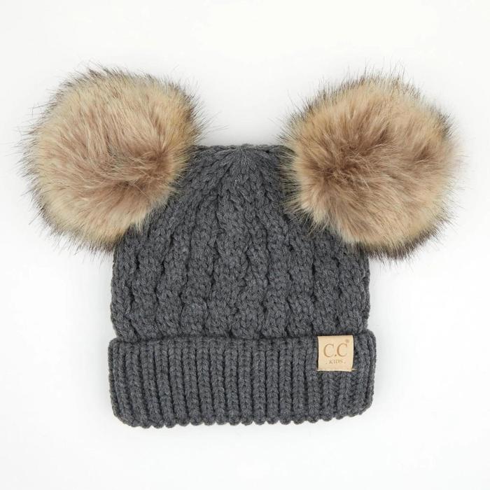 C.C® Kids Double Pom Beanies Hats