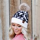  C.C® Leopard Pom Beanie | Plush Pom | Super Soft