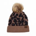  C.C® Leopard Pom Beanie | Plush Pom | Super Soft