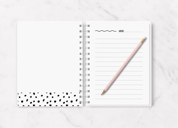 Personalized Sketchbook | 8.5 x 11 | 50 Blank White Pages