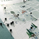 Green 8 x 10 National Park Maps with Travel Pins | Canvas | Multiple Sizes