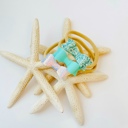 Ocean Baby Girl Hair Bows Headbands, Set of 3 Vegan Leather Mini Bows