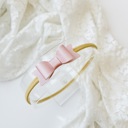 Pearly Baby Girl Hair Bows Headbands, Set of 3 Vegan Leather Mini Bows