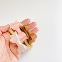  Baby Girl Hair Bows Headbands, Set of 3 Vegan Leather Mini Bows