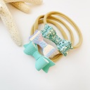  Baby Girl Hair Bows Headbands, Set of 3 Vegan Leather Mini Bows