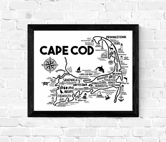 Vacation Map Prints