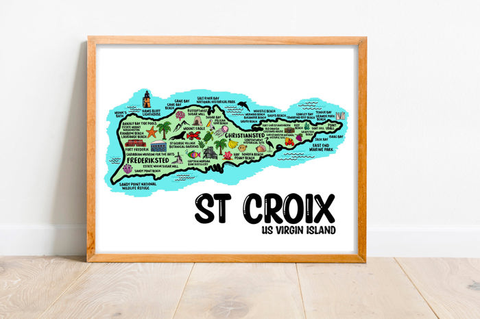 Vacation Map Prints