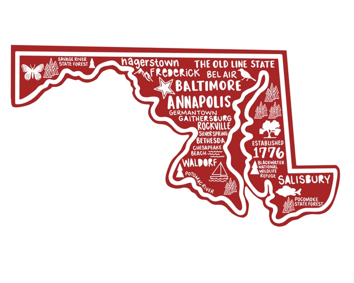 State Map Stickers