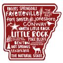 Arkansas State Map Stickers
