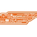 Tennessee State Map Stickers