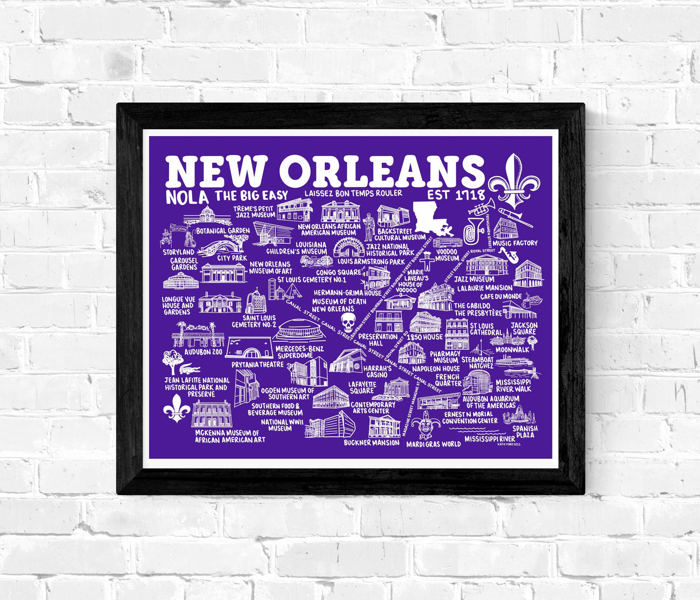 City Map Prints | 3 Colors