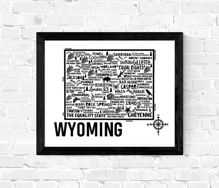 State Map Print | 3 Colors