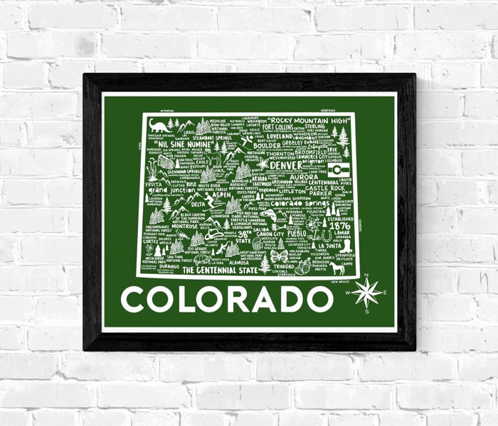 State Map Print | 3 Colors