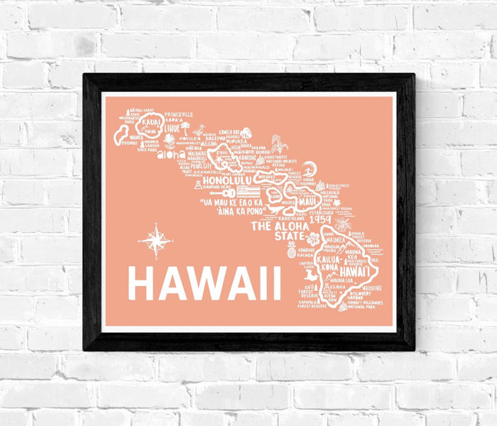 State Map Print | 3 Colors