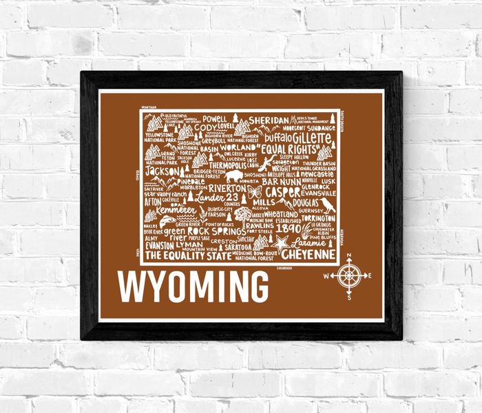 State Map Print | 3 Colors