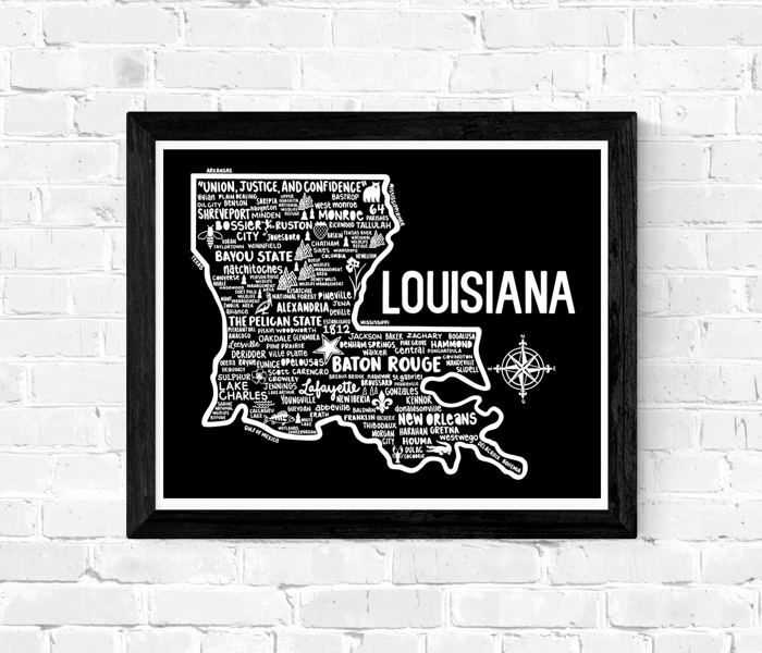 State Map Print | 3 Colors