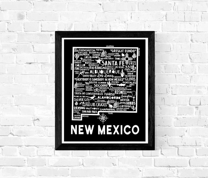 State Map Print | 3 Colors