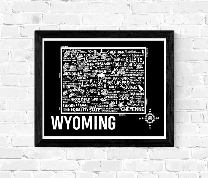 State Map Print | 3 Colors