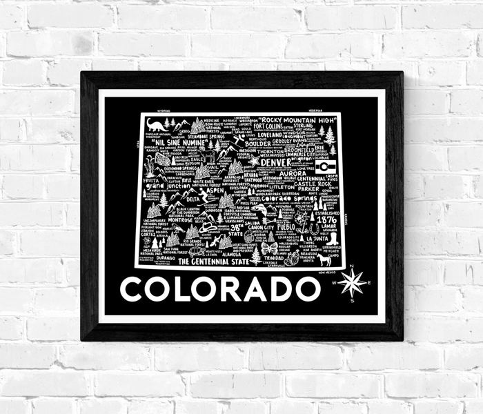 State Map Print | 3 Colors