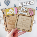  Personalized Teacher Sticky Note Pad Holder | Teacher Appreciation Gift | Back To School