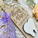  Tooth Fairy Door Hanger Money Holder | Personalized Tooth Fairy Please Stop Here | Gift For Kids | Tooth Keepsake