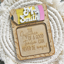  Personalized Teacher Sticky Note Pad Holder | Teacher Appreciation Gift | Back To School