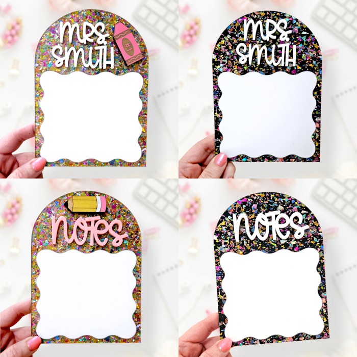 Reusable Teacher Personalized Note Pad | Dry Erase Note Pad | Custom Note Pad Holder | Teacher Appreciation Gift | Back To School
