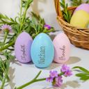  Personalized Wooden Easter Egg: Engraved Name, Kids Easter Decor