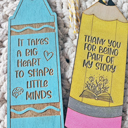  Personalized Teacher Name Bookmark | Teacher Appreciation Gift | Teacher Thank You | Back To School | Educator Gift