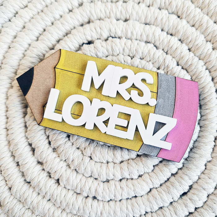 Personalized Teacher Name Magnet | Teacher Appreciation Gift
