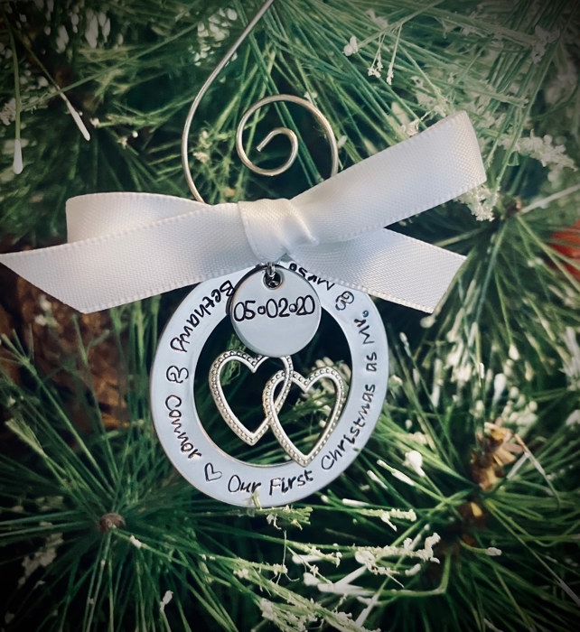 Custom First Christmas as Mr and Mrs Ornament Personalized Christmas ornament First Christmas married Wedding ornament bridal shower wedding gift