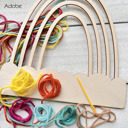 Adobe Large Personalized Rainbow Craft + Stand