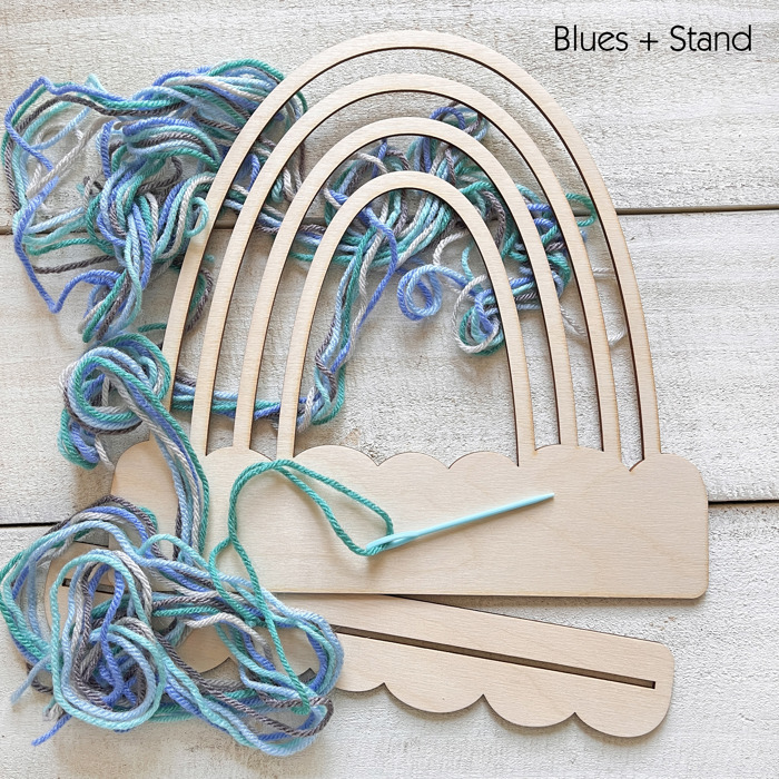 Large Personalized Rainbow Craft + Stand